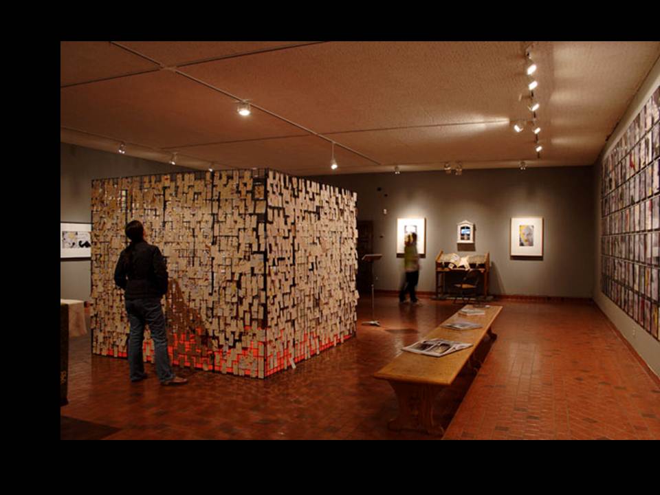 Installation view of Spontaneous Memorial, by Frank McEntire